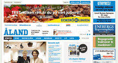 Desktop Screenshot of alandstidningen.ax