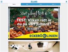Tablet Screenshot of alandstidningen.ax